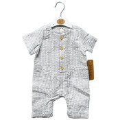 Wholesale - NEWBORN GREY GINGHAM COVERALL C/P 48, UPC: 632878995692